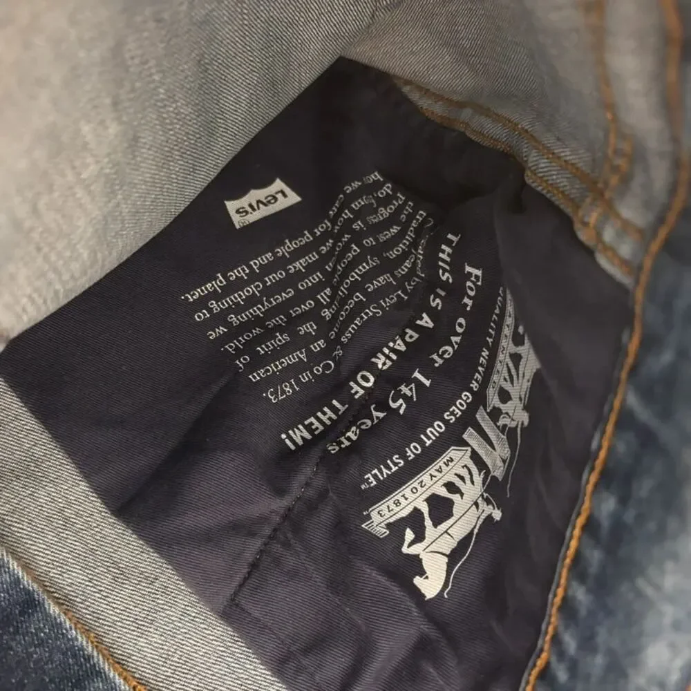 Levi’s Workwear Fit Jeans Mens 34x30 (Fits 34x27.5 Hemmed) Medium Wash Denim